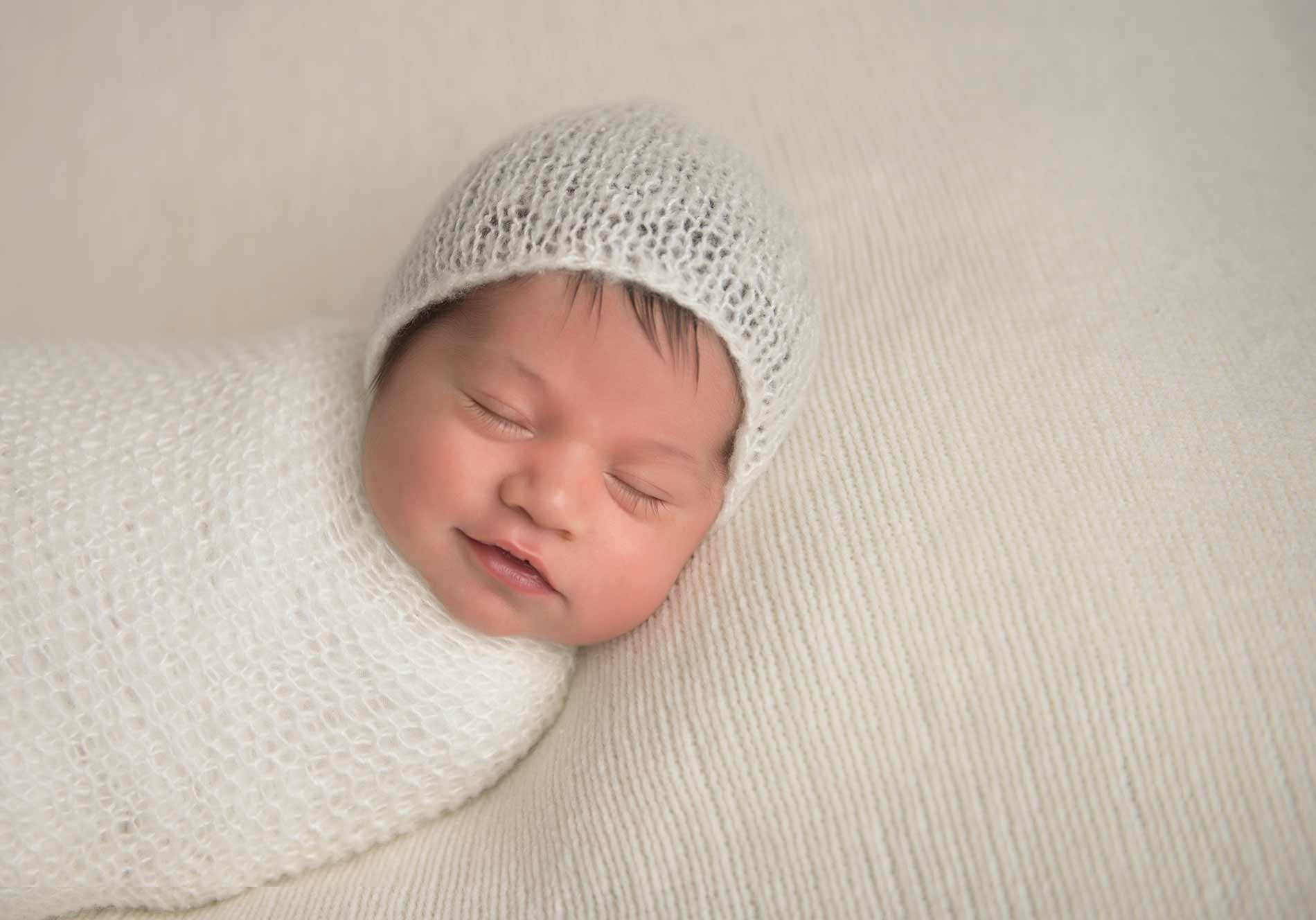 Closeup of a newborn baby