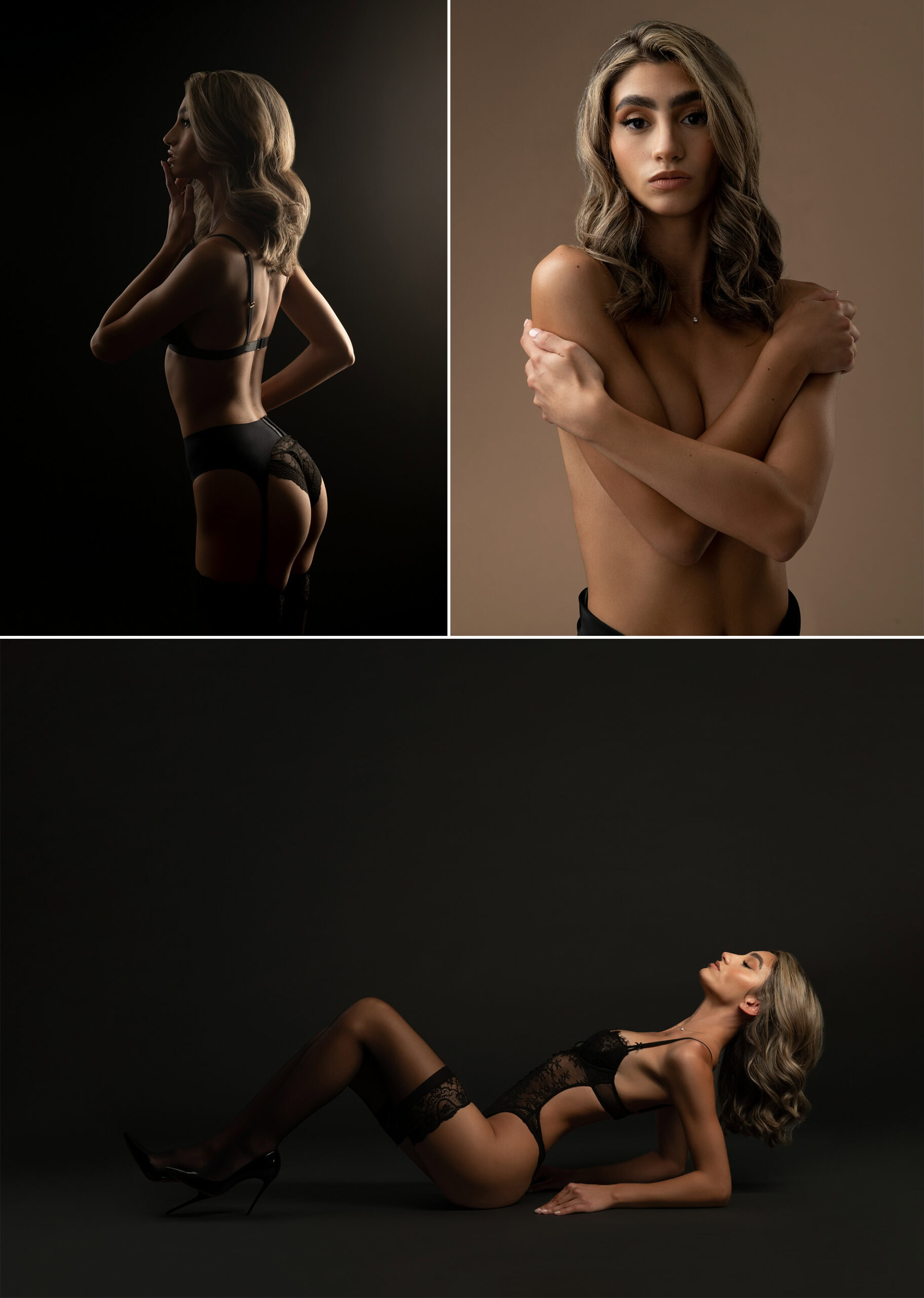 nyc boudoir photographer captures fine art lingerie women portraits in manhattan studio