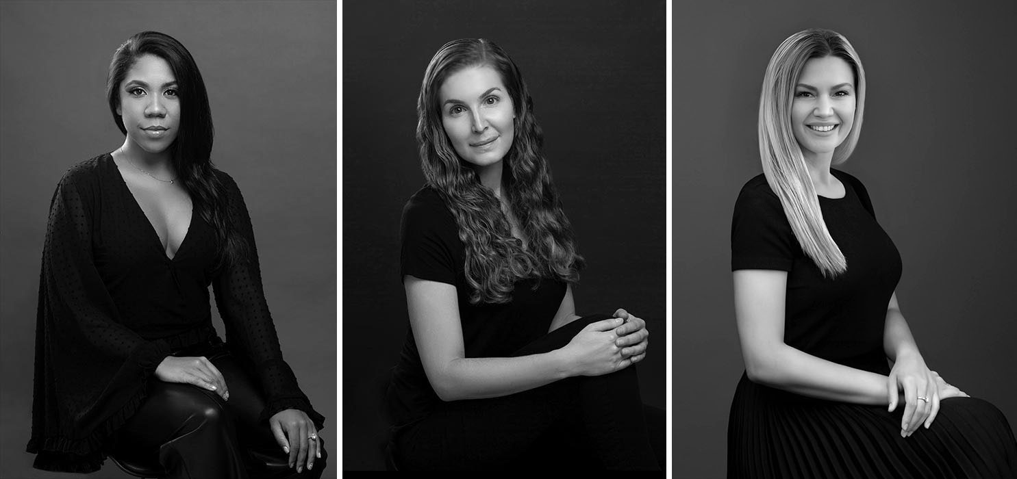 The team at glow portraits. Our photographers, make-up artists, and hair stylists.